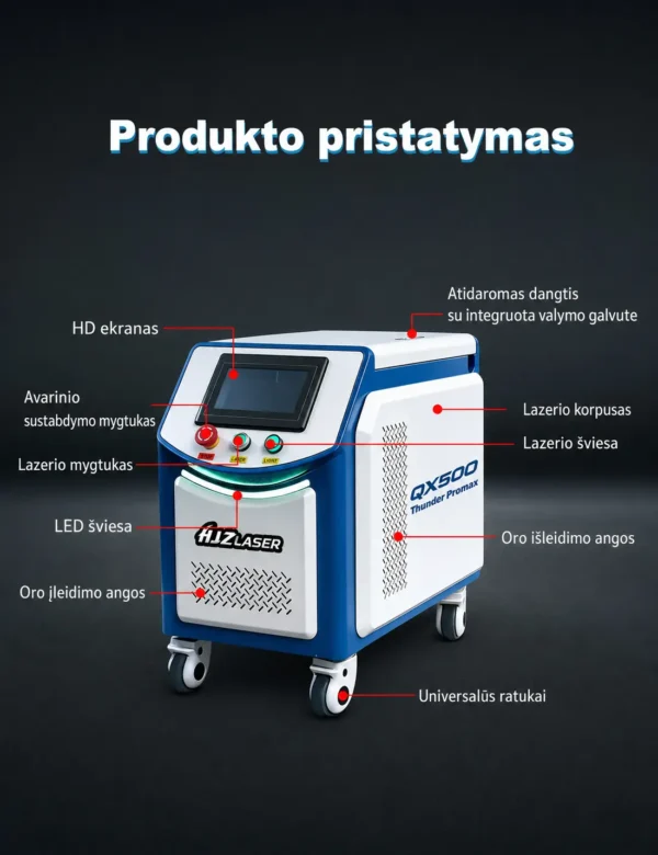 Lazerinis valymo įrenginys 500W - HJZ